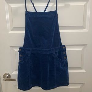 Free People velvet overall dress size 4